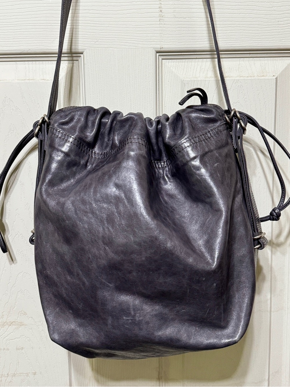 Women's Leather Drawstring Rothko concord - Picture 2 of 10